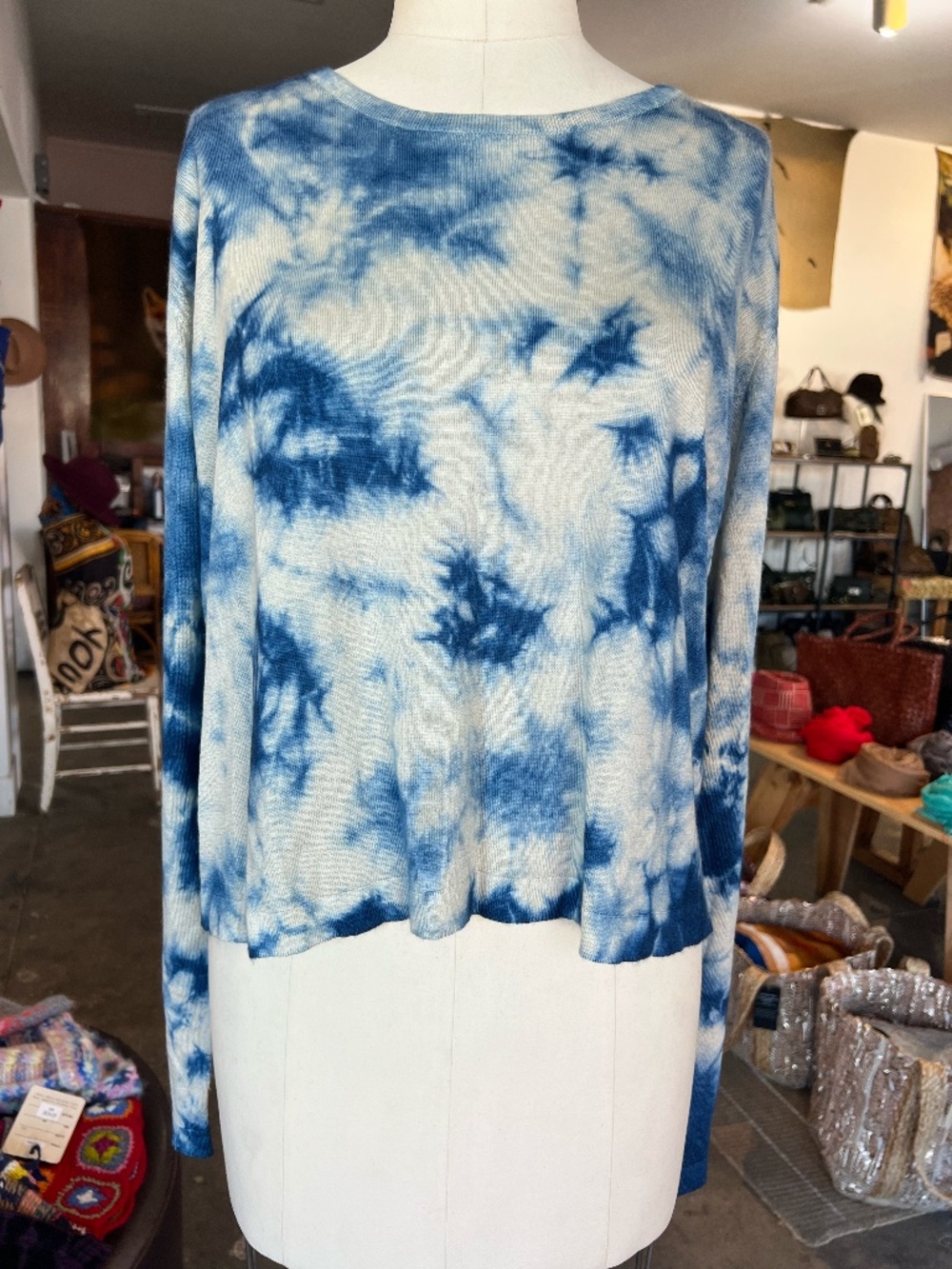Parker Blue Cashmere Sweater
